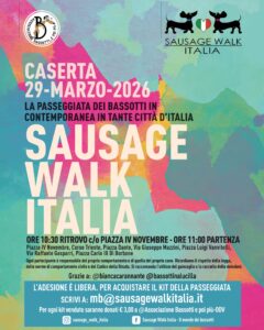 73d2a8ec-b471-4df2-bfc3-aeddb1c82ab8-240x300 Sausage Walk Italia 2026: il 29 marzo i bassotti invadono 35 località per l’ottava edizione della passeggiata più lunga d’Italia 🐾